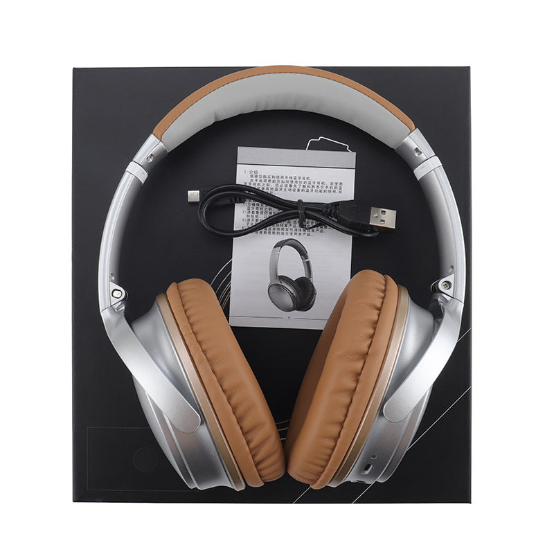 Wireless noise reduction foldable headphones