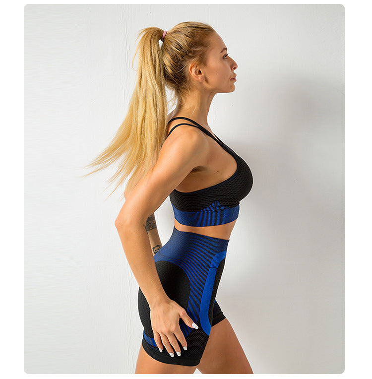 Sports Running Seamless Fitness Bra Set Women