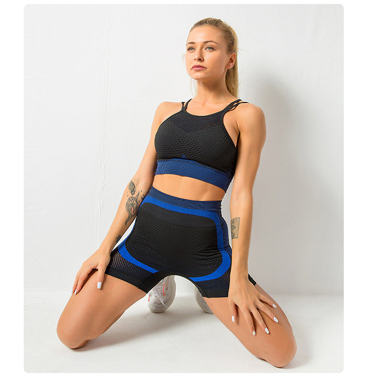 Sports Running Seamless Fitness Bra Set Women