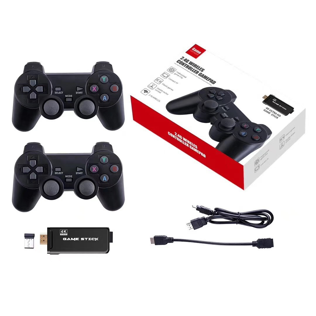 M8 Game Console Built-in Two-person Wireless Controller 2.4G Stick 4K HD PS1 GBA Video