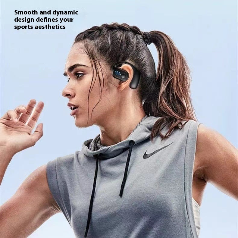 Wireless Ear-mounted Headset with Smart Digital Display