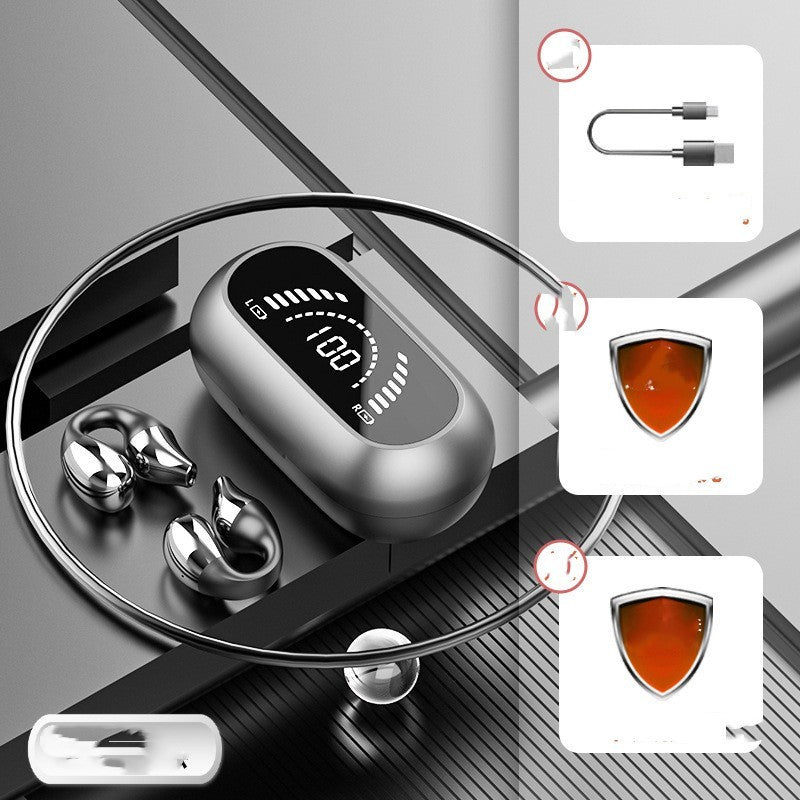 S03 Ear Clip Digital Display Wireless Bluetooth Headset