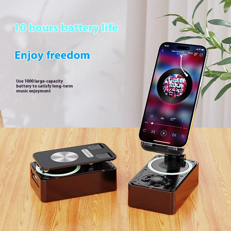 Power Bank Mobile Phone Bracket Stereo Three-in-one Rotating Foldable