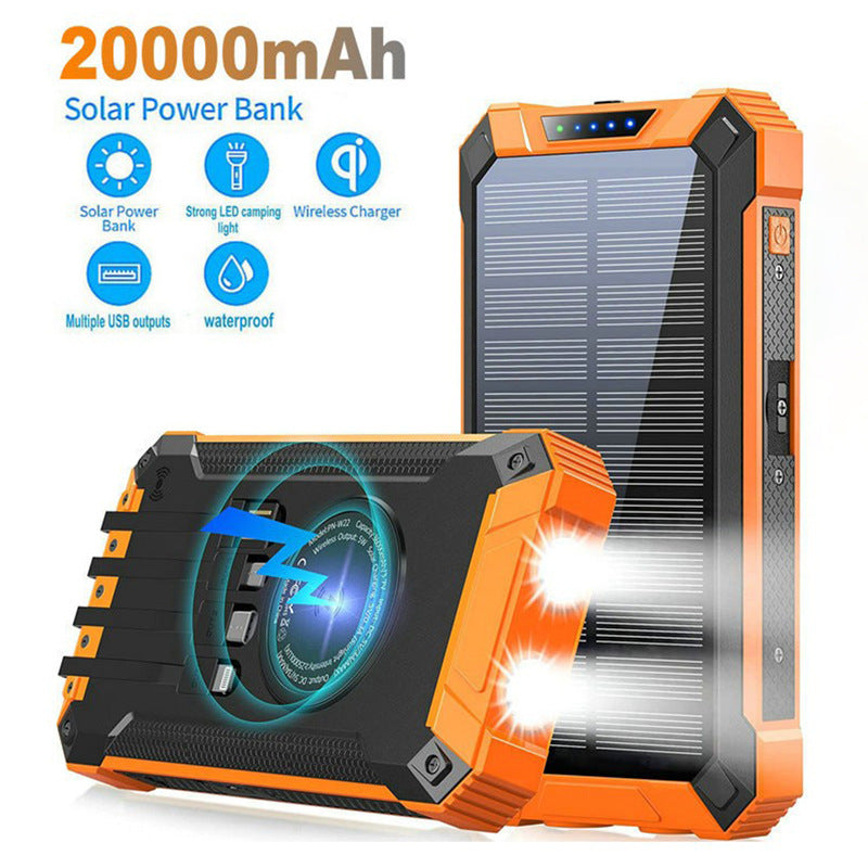 Magnetic Power Bank Wireless Charging Station Solar Power Bank