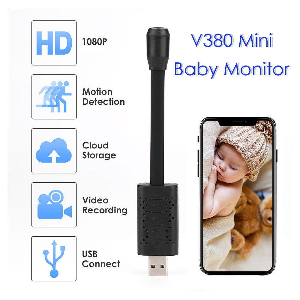 V380 Smart Baby Monitor 1080P Mini Wireless WiFi Security Camera