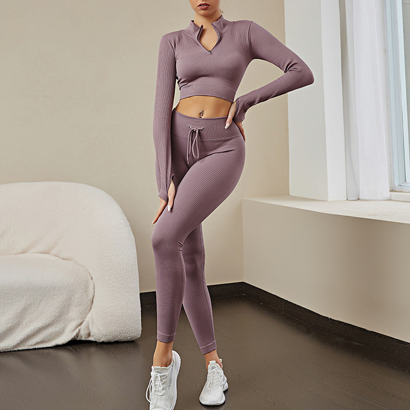 Seamless Fitness Yoga Wear Suit Sweat-absorbent Women