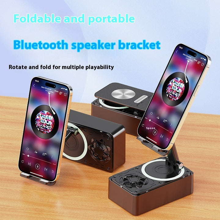 Power Bank Mobile Phone Bracket Stereo Three-in-one Rotating Foldable